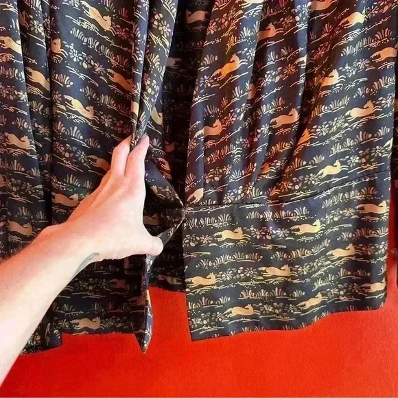 Vintage horse print long sleeve blouse size 6‎ - Picture 6 of 8